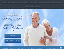 Tablet Screenshot of dentalimplantcenterminneapolis.com